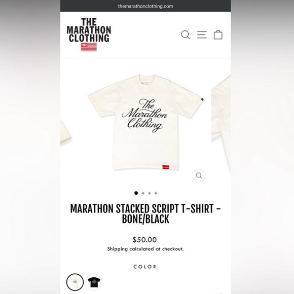 * BRAND NEW * - TMC - MARATHON STACKED SCRIPT T-SHIRT - GREY - MEDIUM - Picture 3 of 3